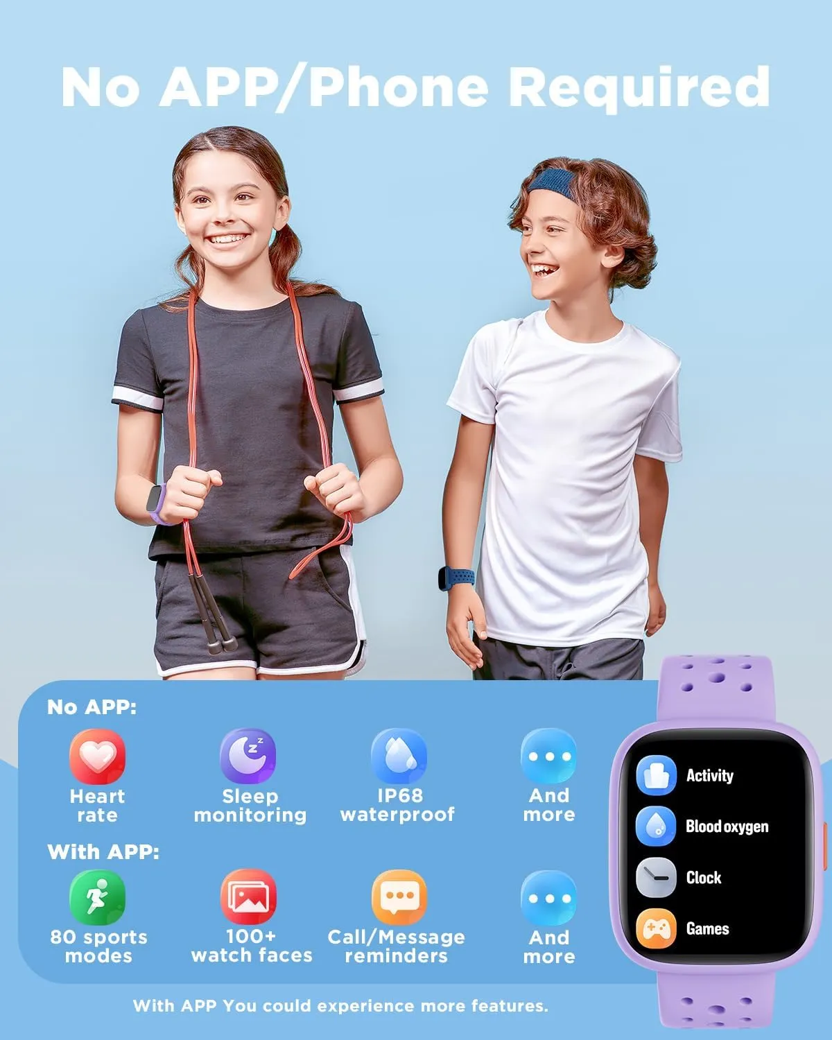 📲 BIGGERFIVE Kids Smartwatch – Stay Active & Stylish! 📲