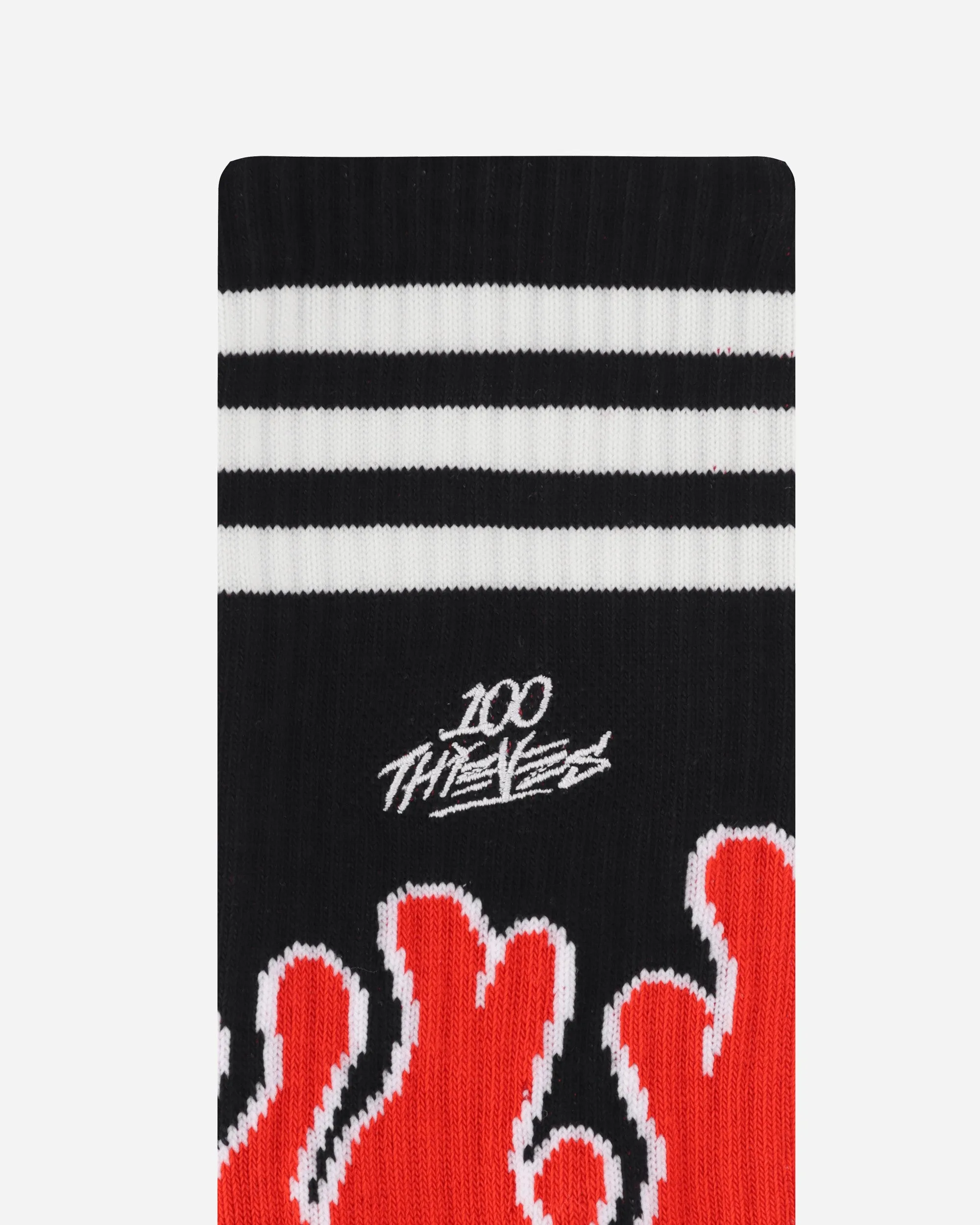 100 Thieves Socks Cream White / Red