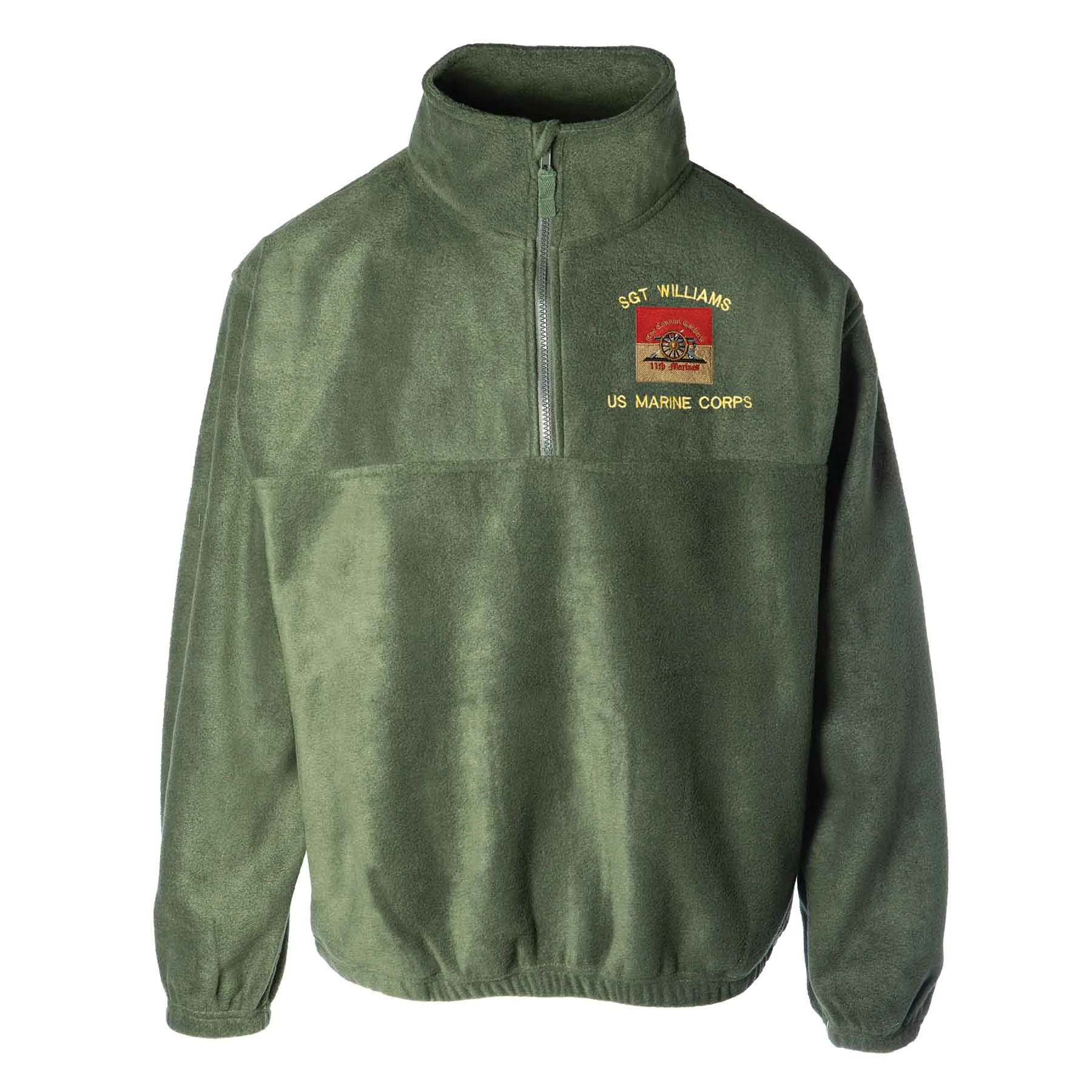 11th Marines Regimental Embroidered Fleece 1/4 Zip