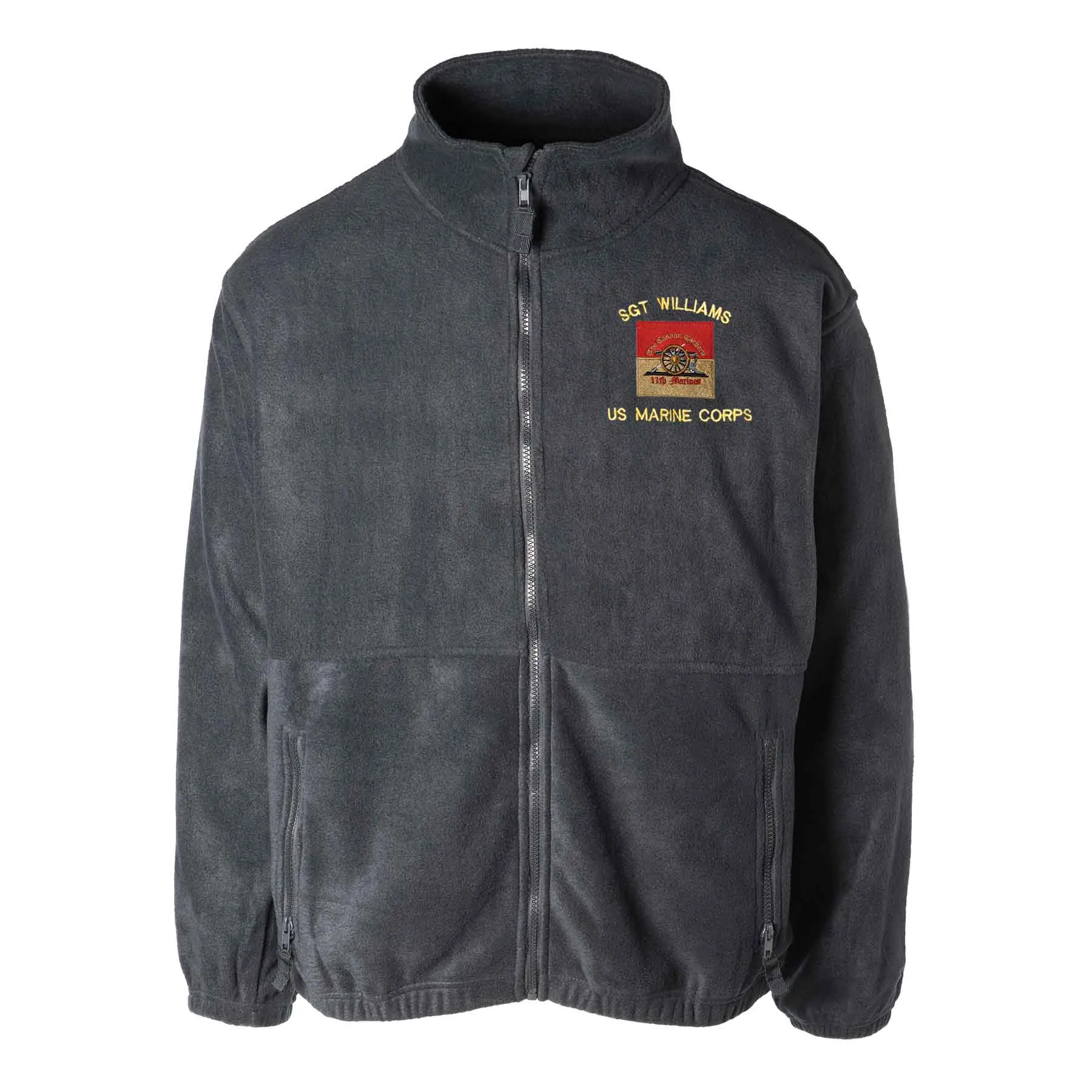 11th Marines Regimental Embroidered Fleece Full Zip