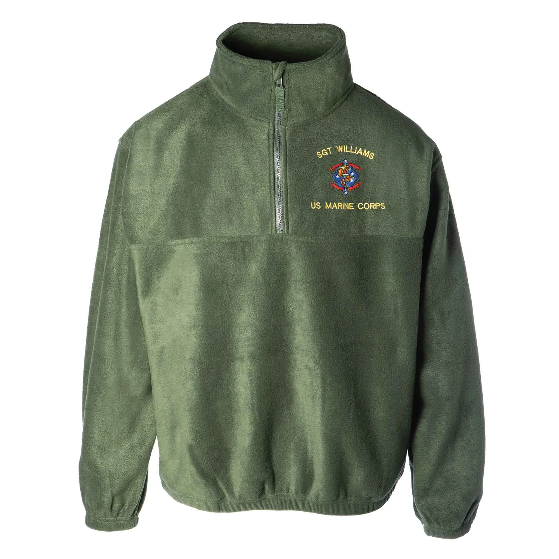 1st Battalion 4th Marines Embroidered Fleece 1/4 Zip