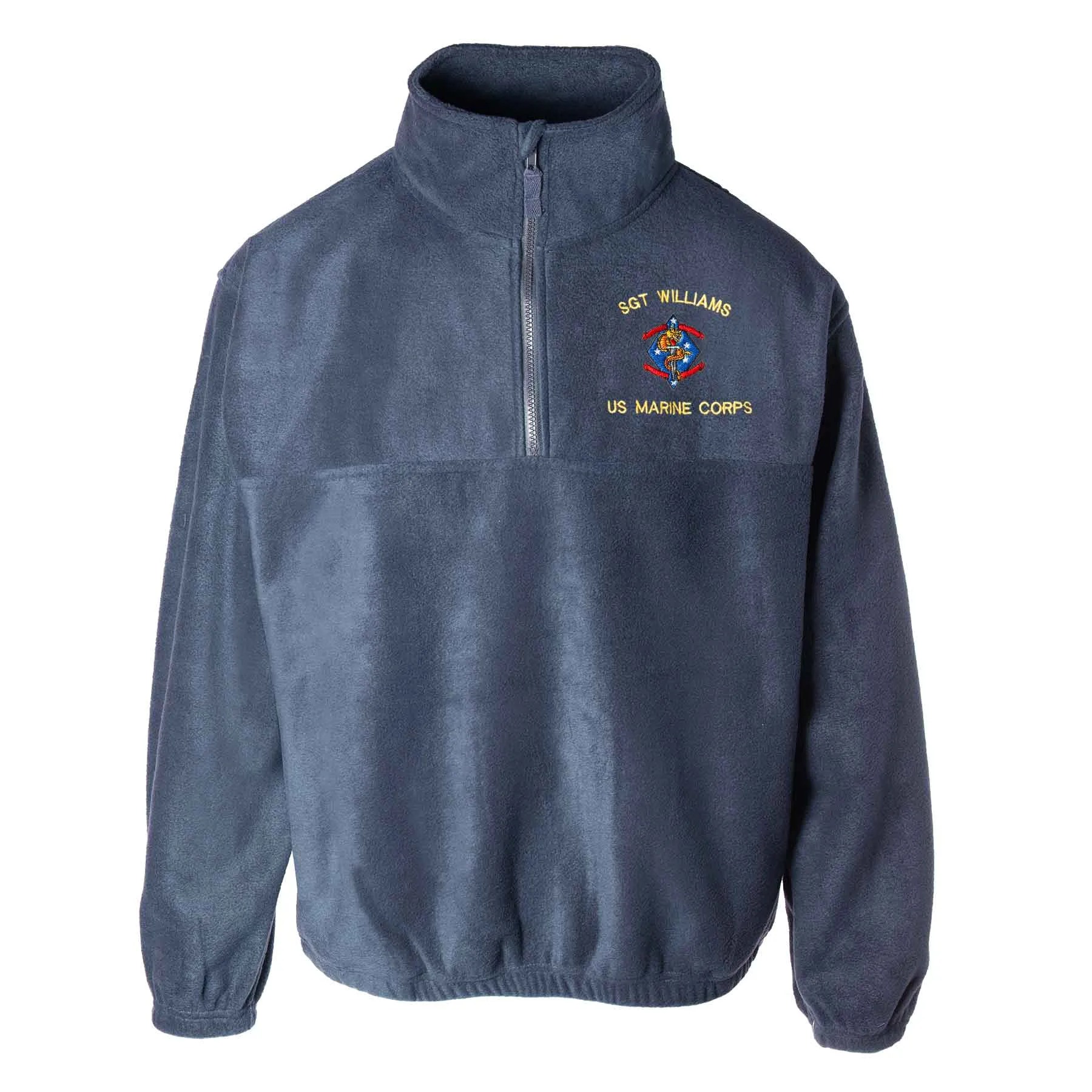 1st Battalion 4th Marines Embroidered Fleece 1/4 Zip