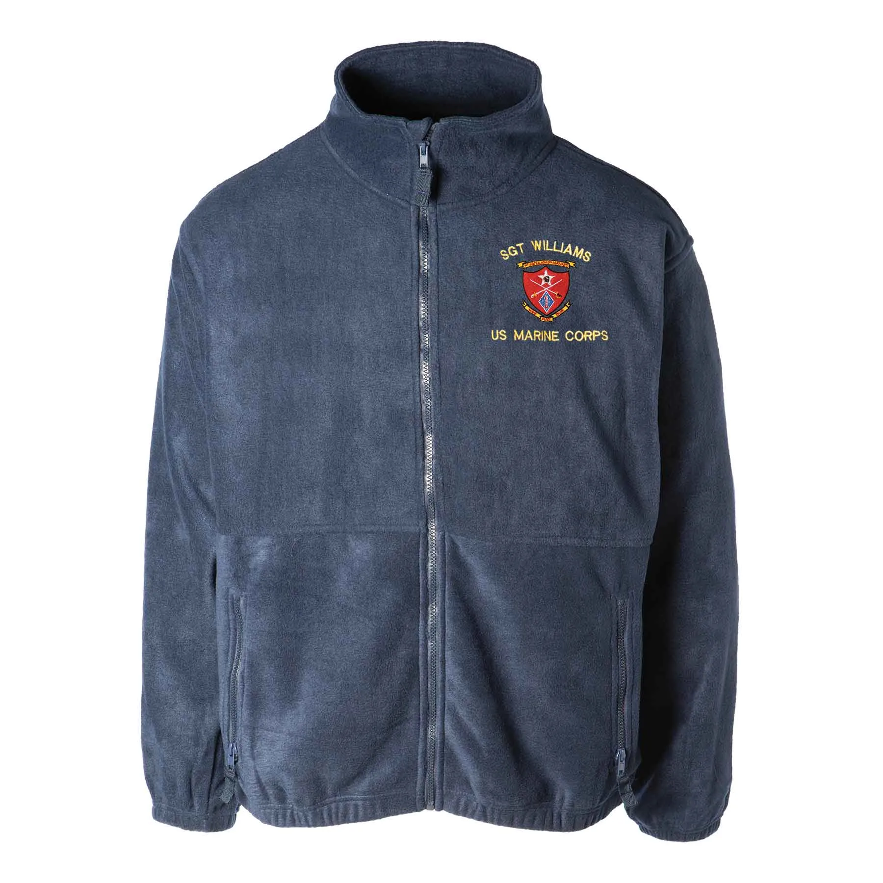 1st Battalion 5th Marines Embroidered Fleece Full Zip