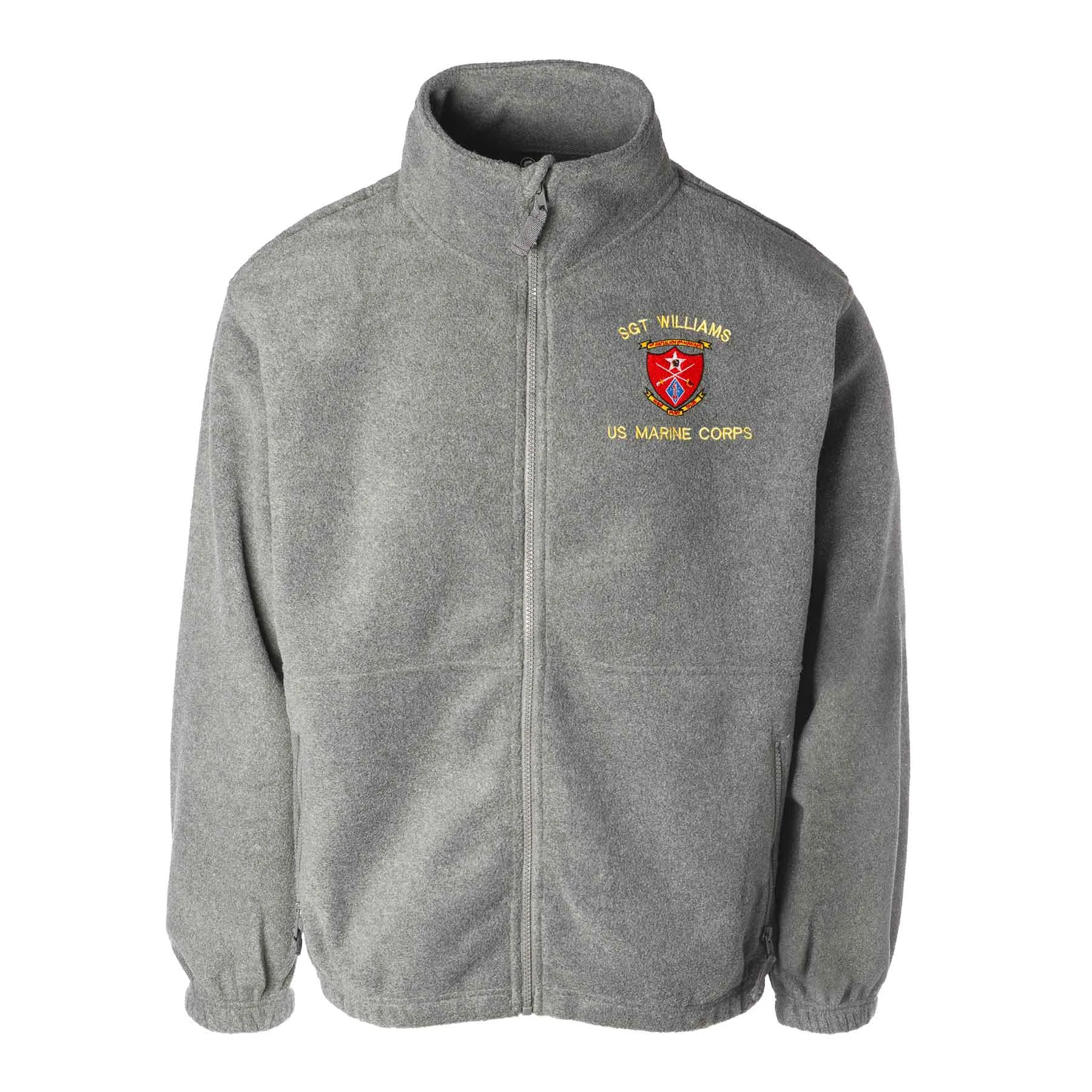 1st Battalion 5th Marines Embroidered Fleece Full Zip