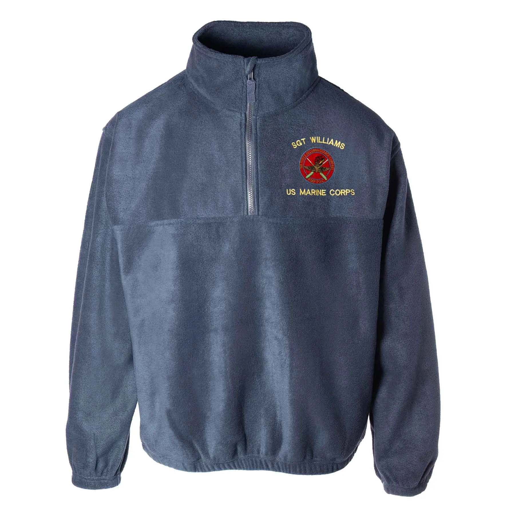 1st Force Recon FMF PAC Embroidered Fleece 1/4 Zip