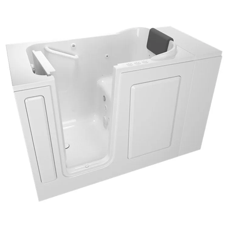 2848 Series 28"W x 48"L Gelcoat Walk-In Combination Bathtub with Left-Hand Drain