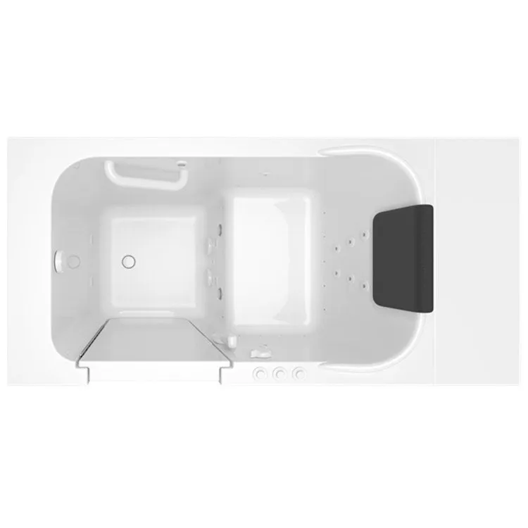 2848 Series 28"W x 48"L Gelcoat Walk-In Combination Bathtub with Left-Hand Drain