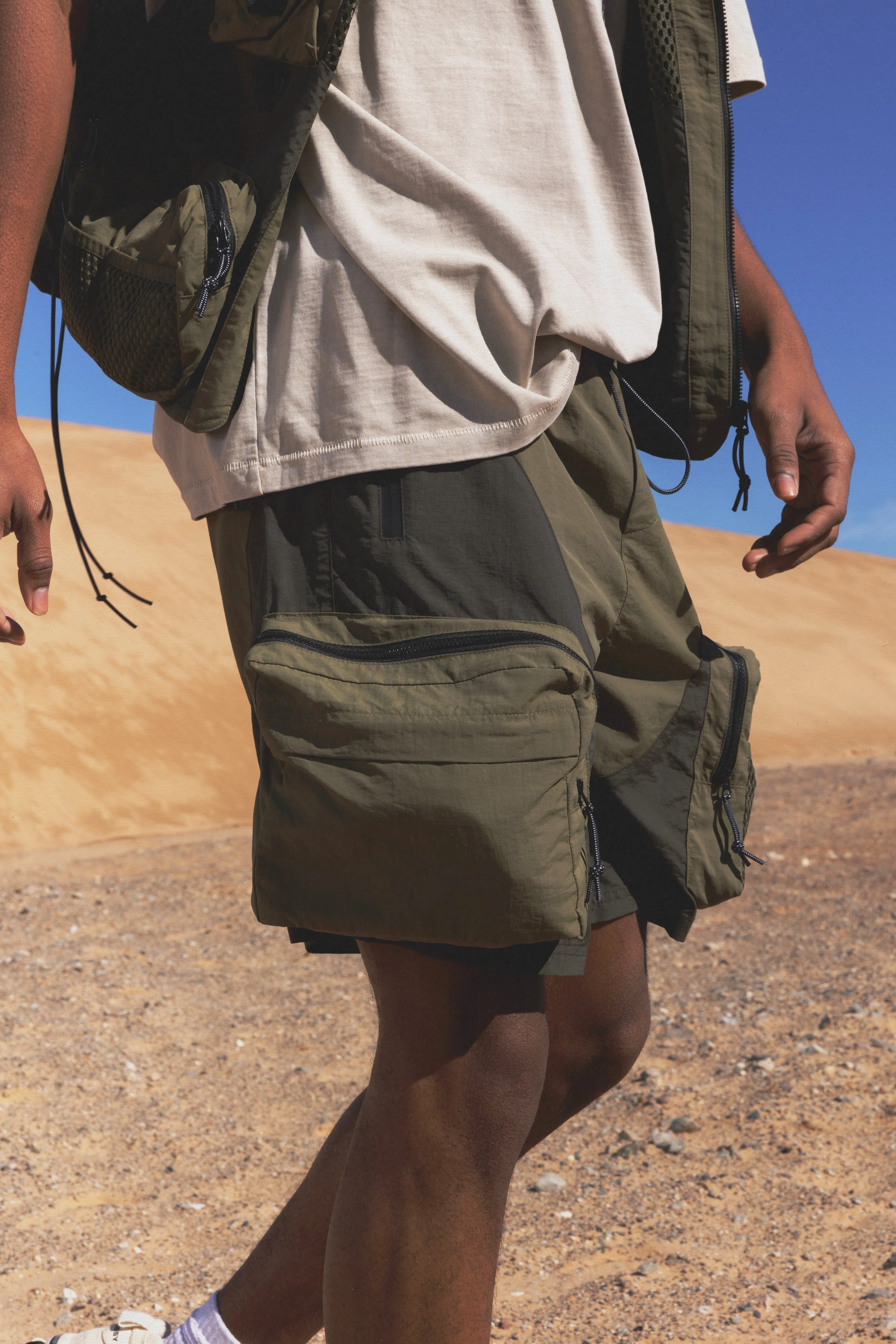 Active Cargo Shorts - Olive