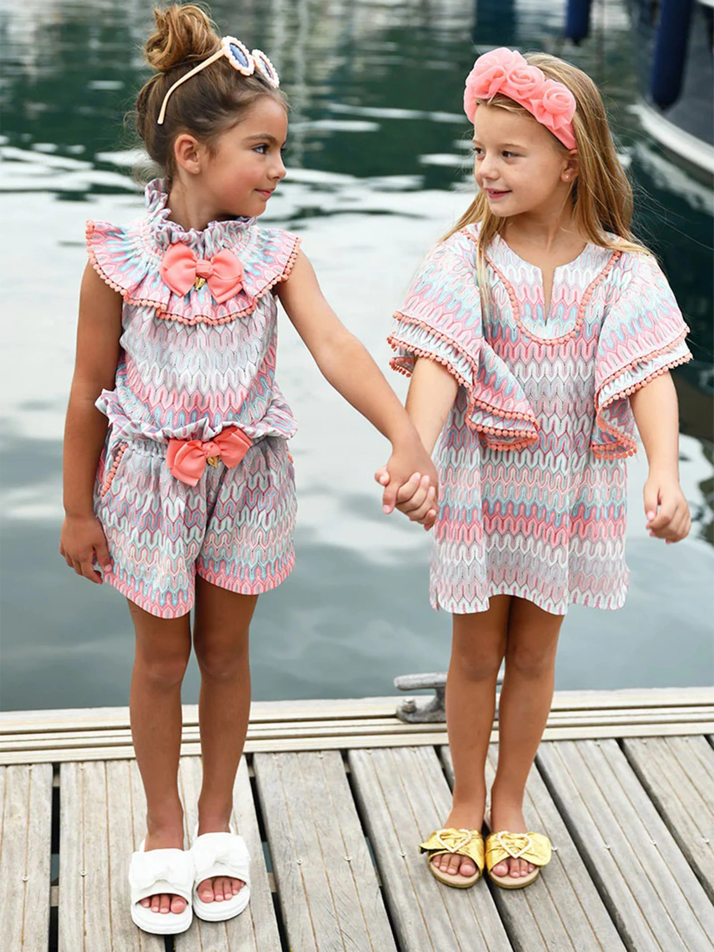 Angels Face Girls Irena Kaftan in Multicolour