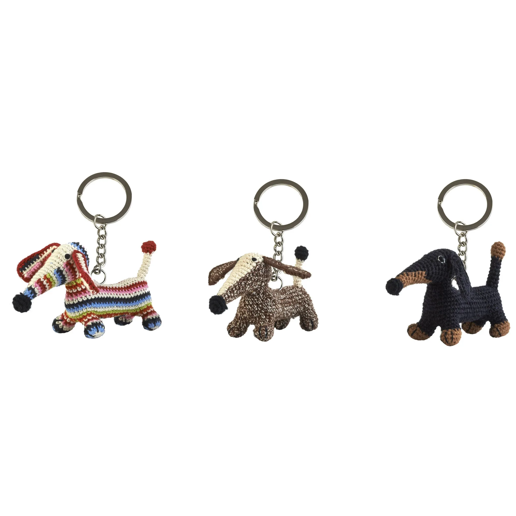 Anne-Claire Petit Dachshund Keyholder Black Tan