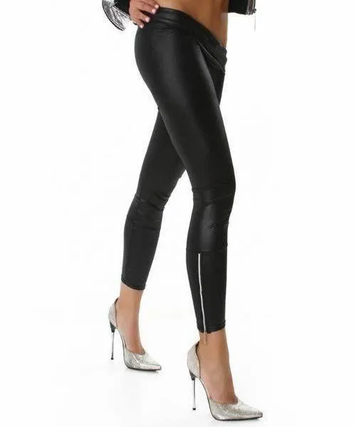 Black Leggings with Zips