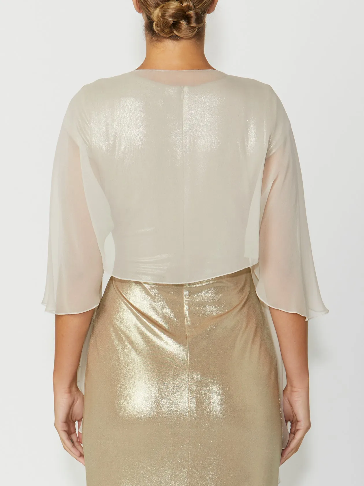 Champagne Silk Shrug