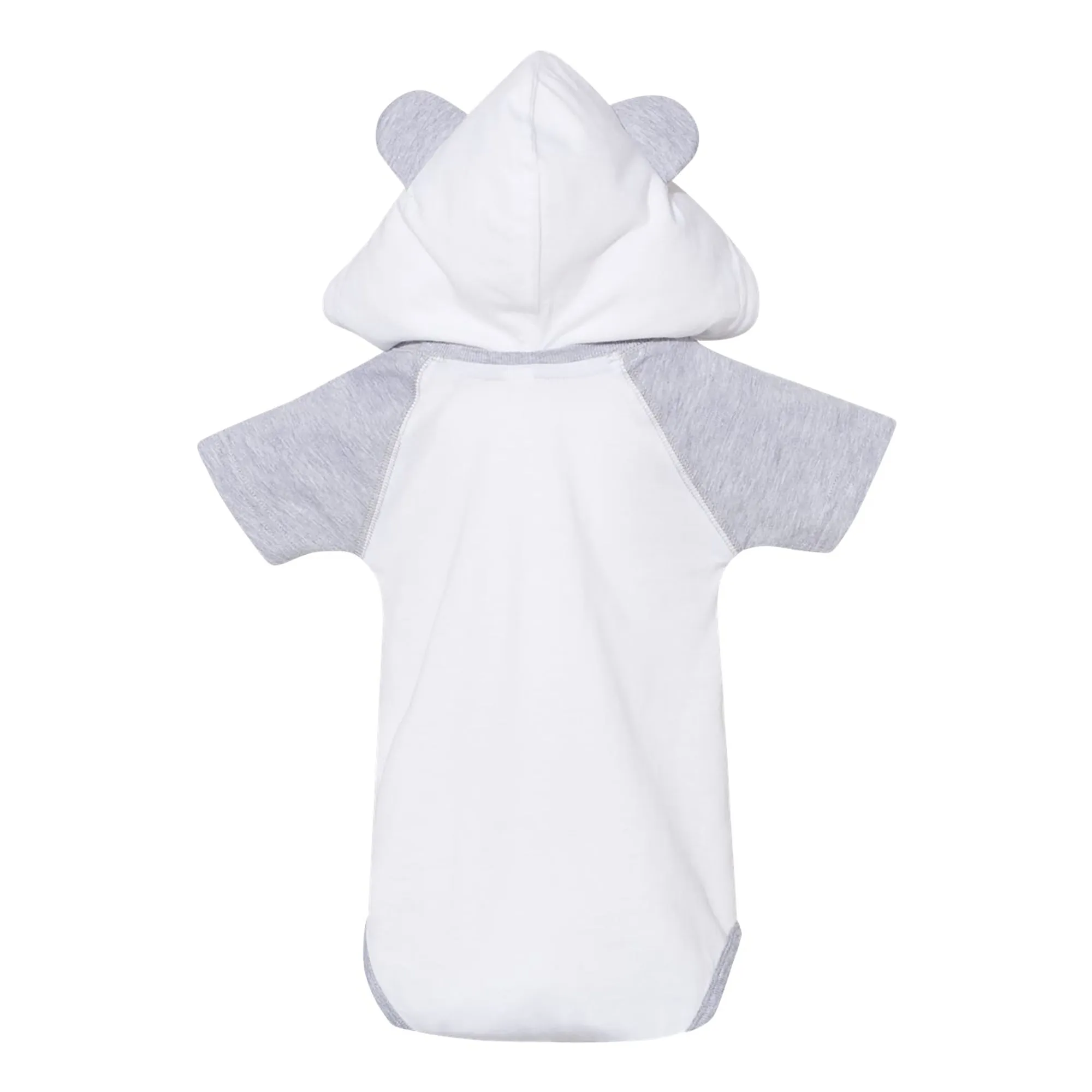 Chapel Hill VS All Y'all Bear Ears Infant Creeper - White/Grey