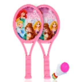 DISNEY PRINCESS KIDS PLASTIC BADMINTON/TENNIS RACKET SET (PAIR) - PINK by MESUCA