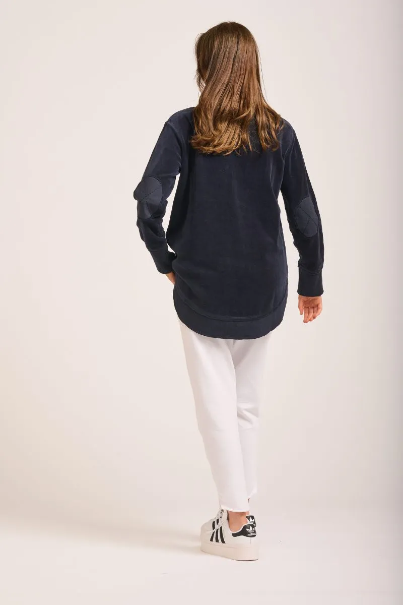 EST 1971 High Low Velour Sweatshirt