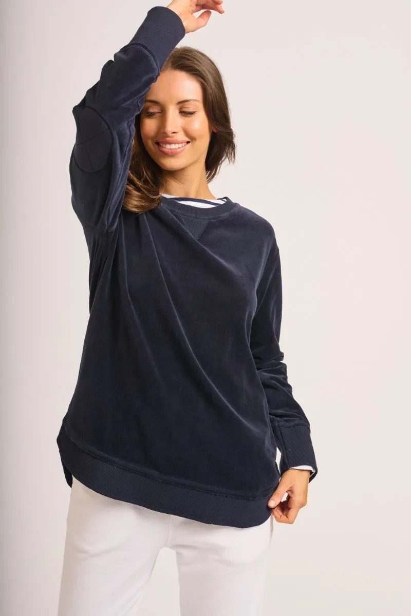 EST 1971 High Low Velour Sweatshirt