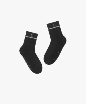 FAIRLIAR Logo Point Crew Socks - Black