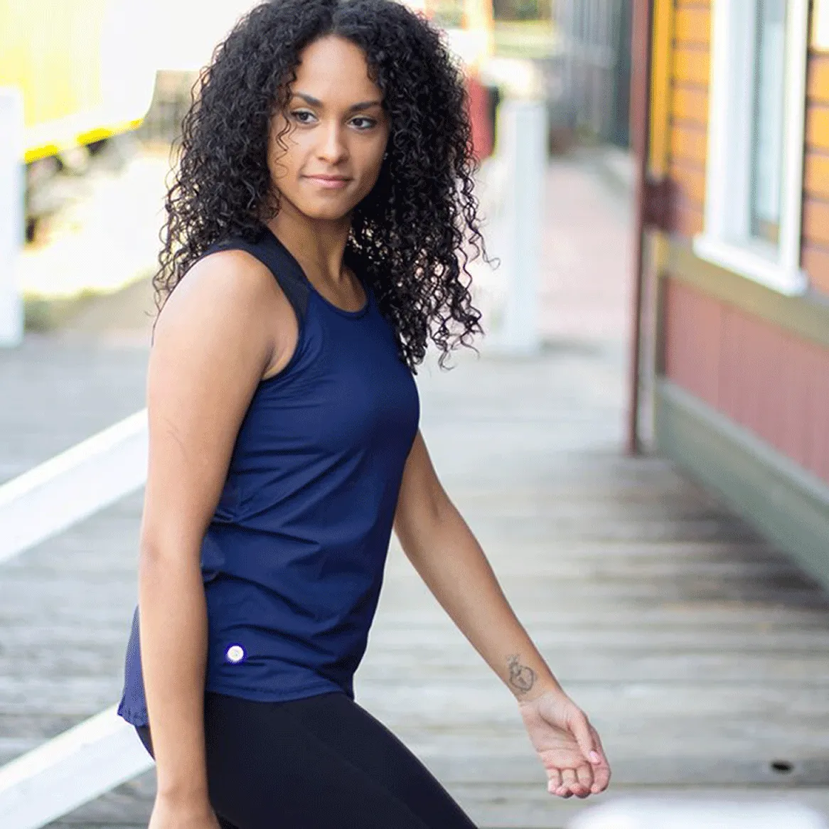 Final Sale Navy Mantra High Low Tank