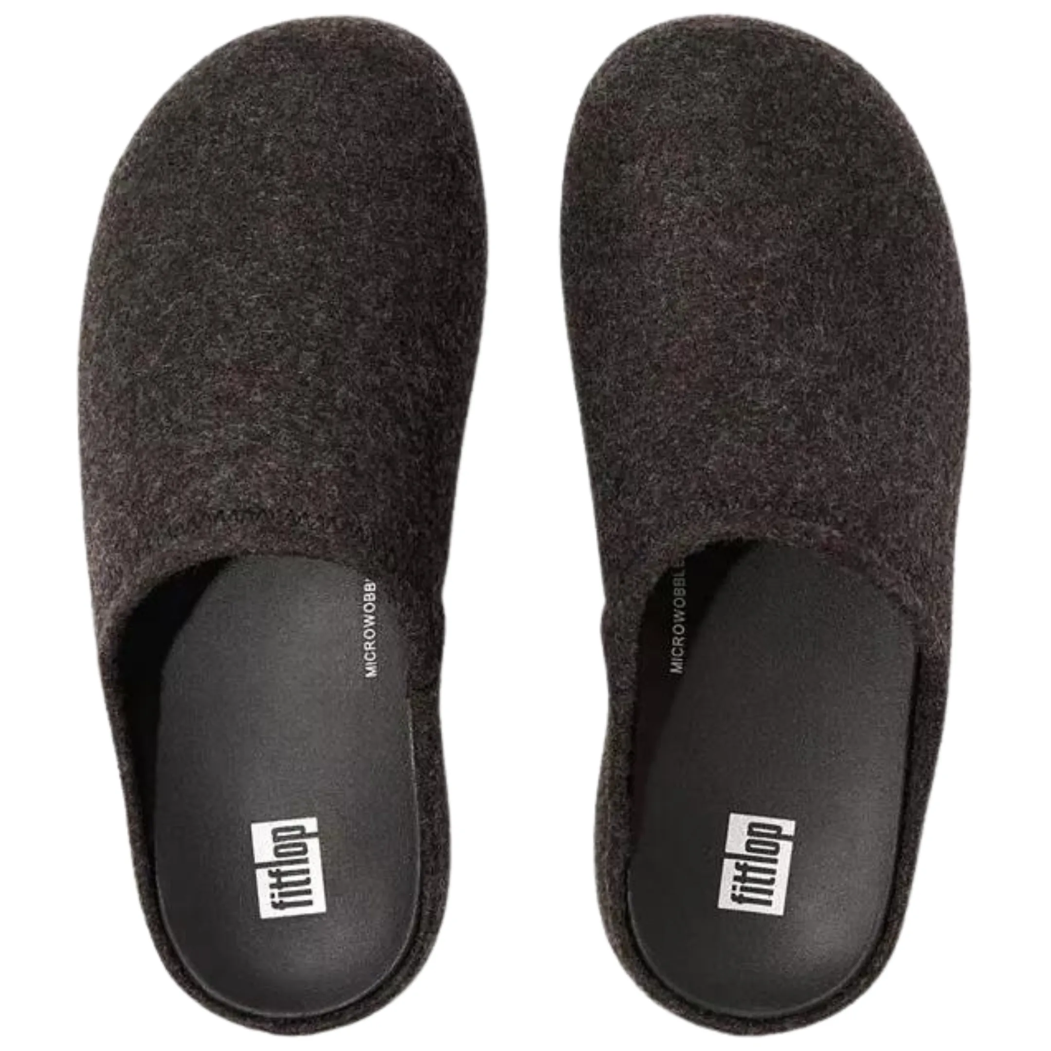 FitFlop Women's Shuv Felt Clog Black