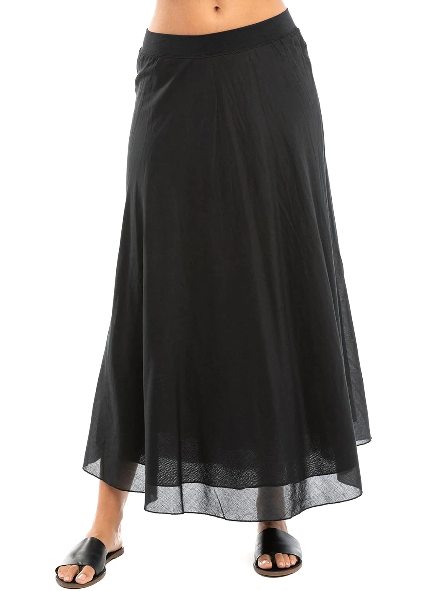 Hard Tail Double Layer Sweep Voile Skirt VG-191