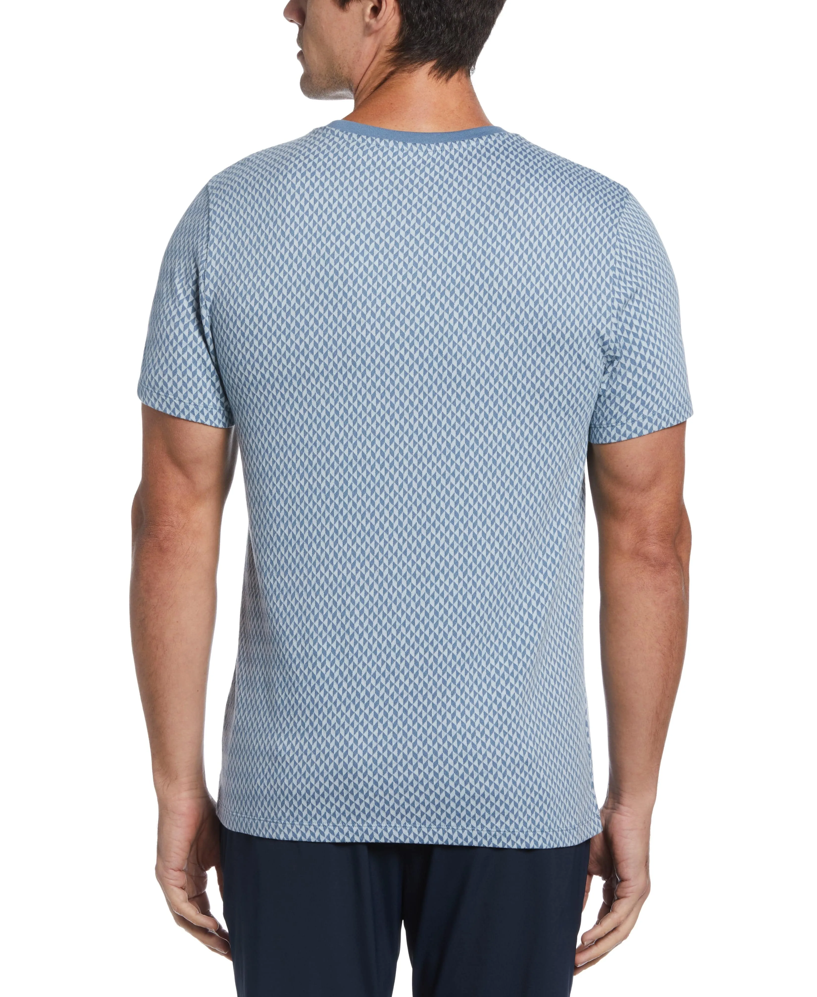 Jacquard Crew Neck Tee