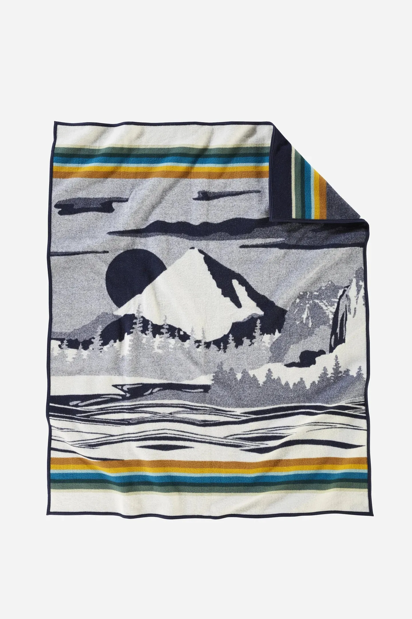 Jacquard Napped Blanket Pacific Wonderland