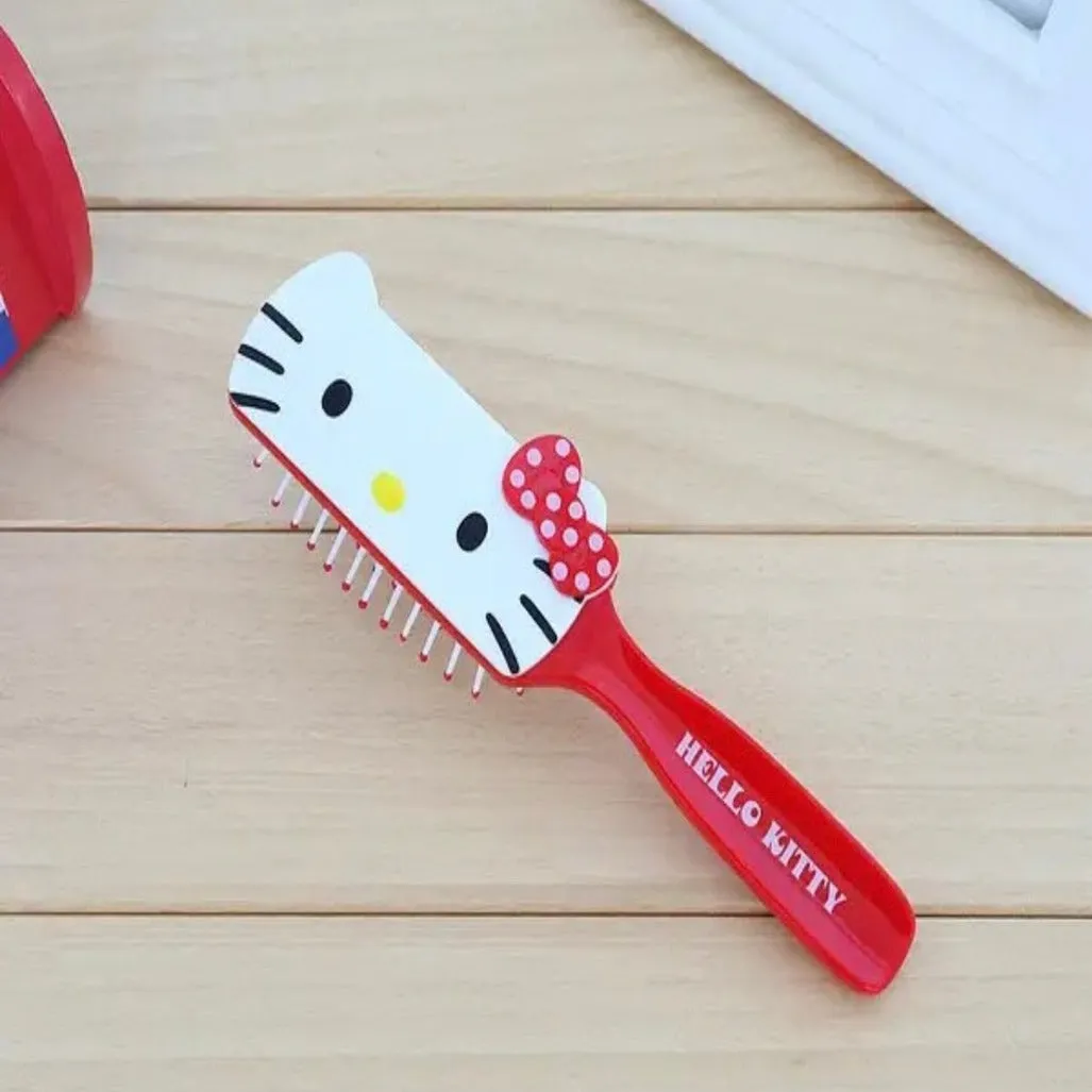 Kawaii Cute Hair Brush Pink and Red