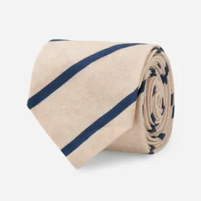 Lakeshore Trad Stripe Champagne Tie