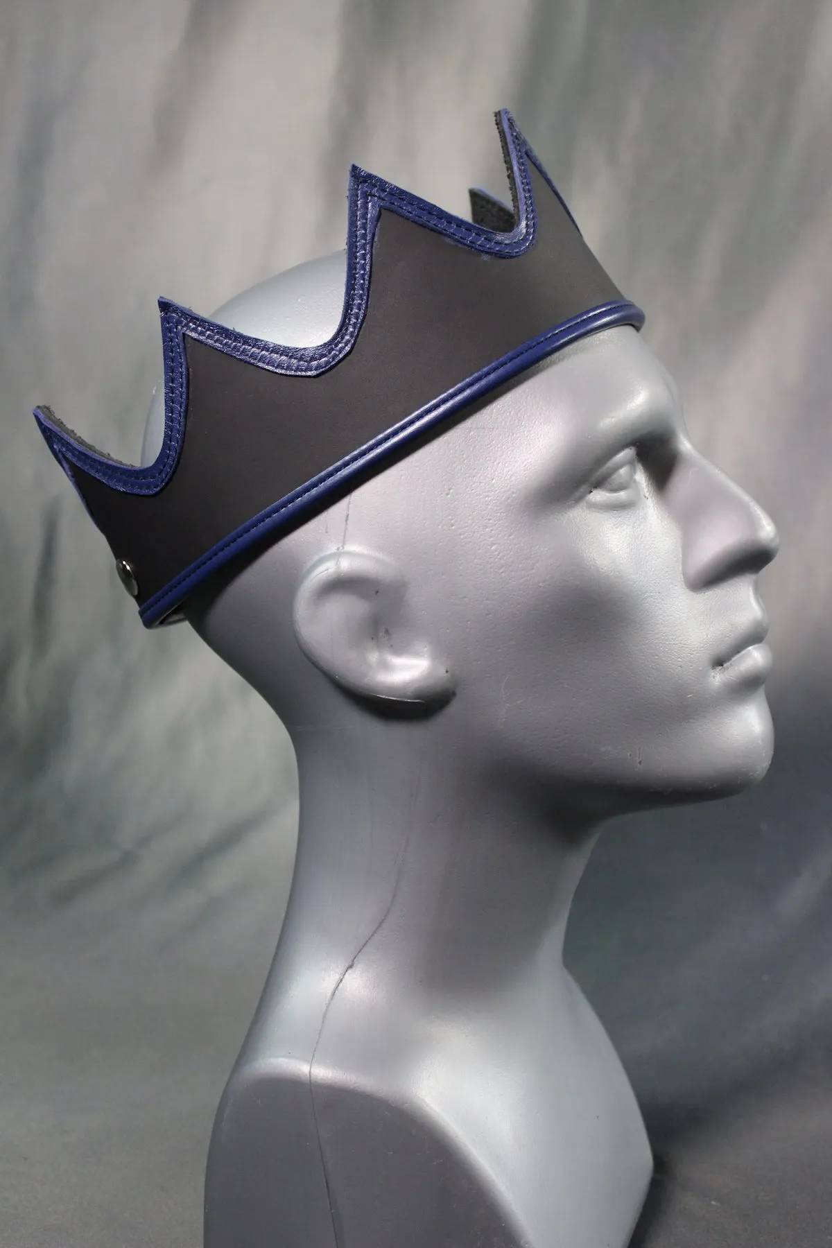 Leather Crown with Colored Edging