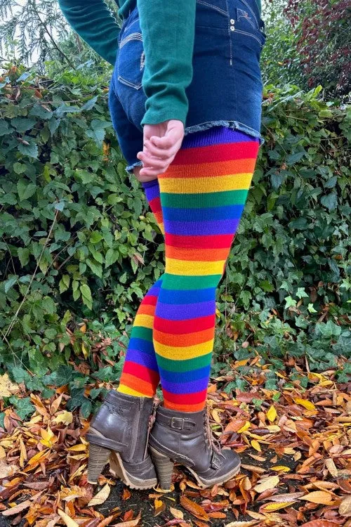 Longer Radiant Rainbow Extraordinary Socks