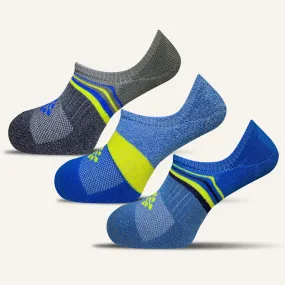 Men's Hidden No Show Socks - 3 Pair