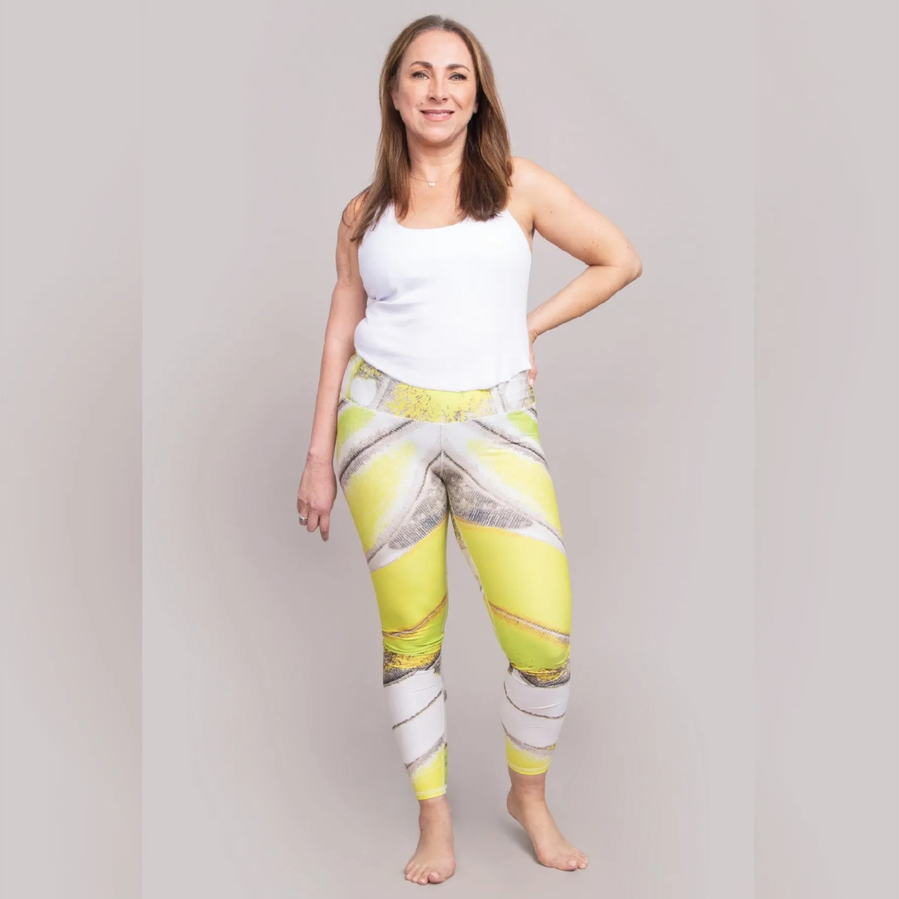 Neon Flutter Barefoot Leggings