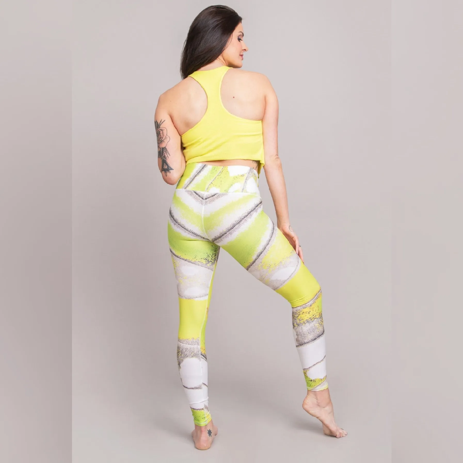 Neon Flutter Barefoot Leggings