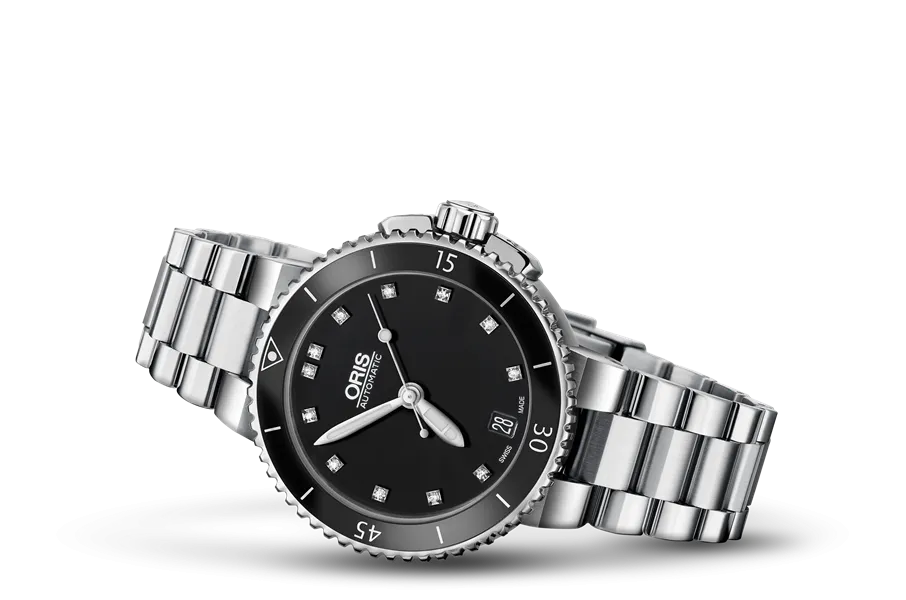 ORIS AQUIS DATE DIAMONDS