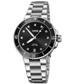 ORIS AQUIS DATE DIAMONDS