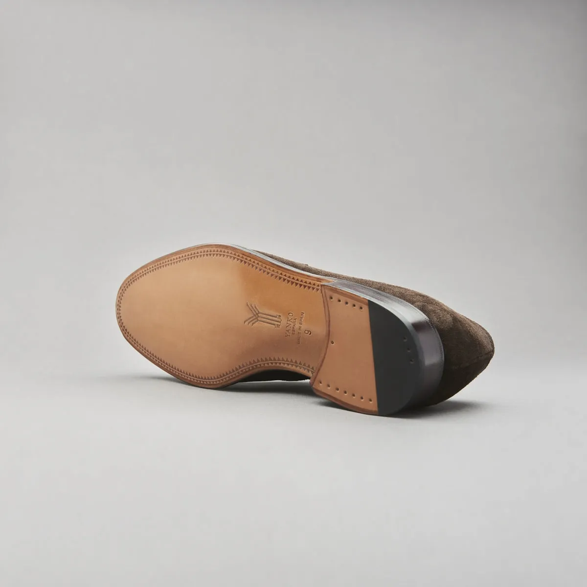 Penny Loafer in Dark Brown Suede Leather