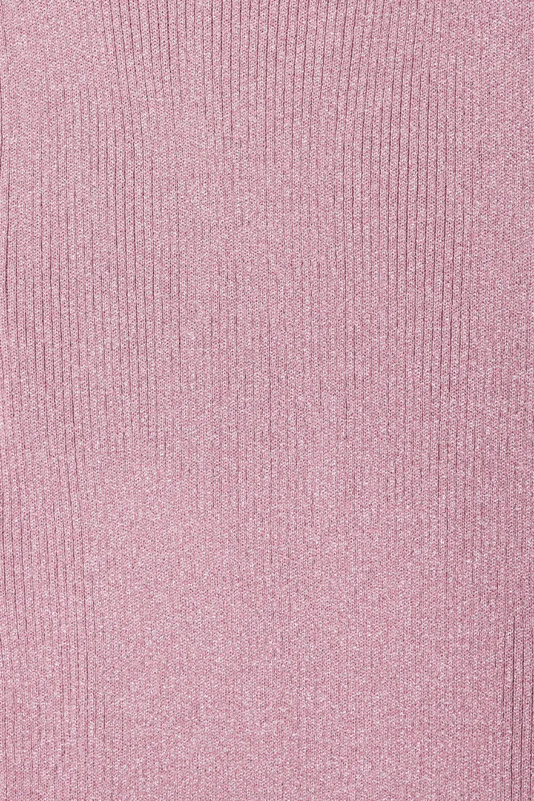 Pink Rib Knit Tilly Dress