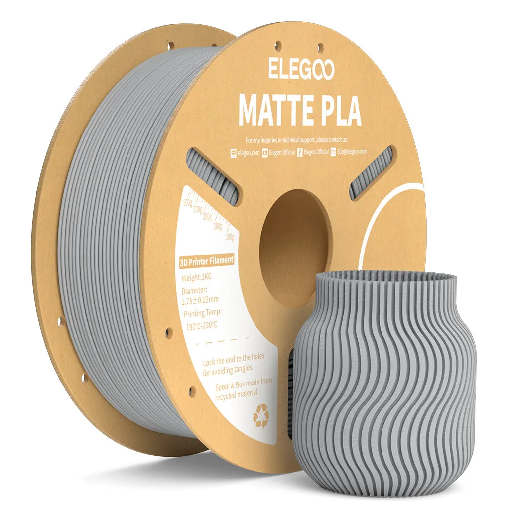 PLA MATTE Filament 1.75mm Colored 1KG