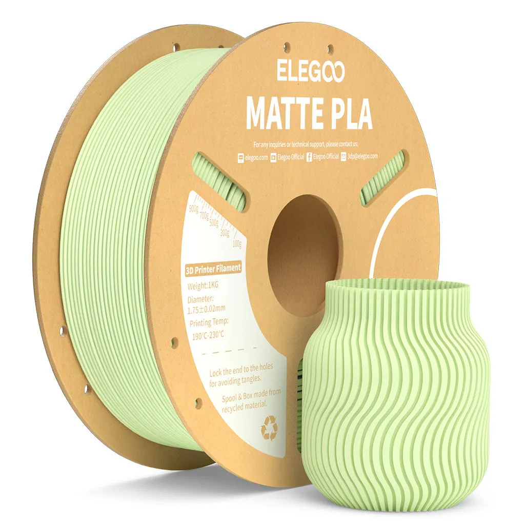 PLA MATTE Filament 1.75mm Colored 1KG