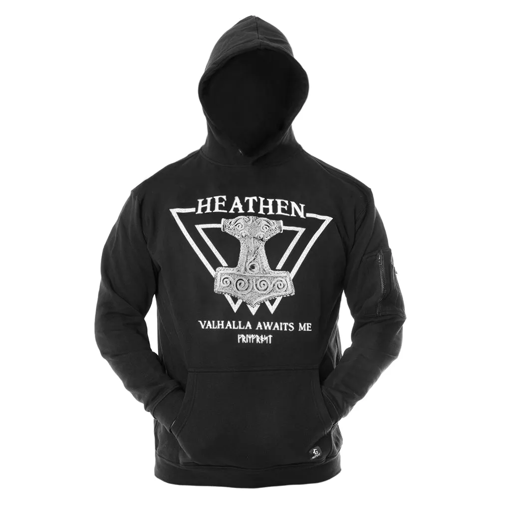 Premium Hoodie, Heathen, Black