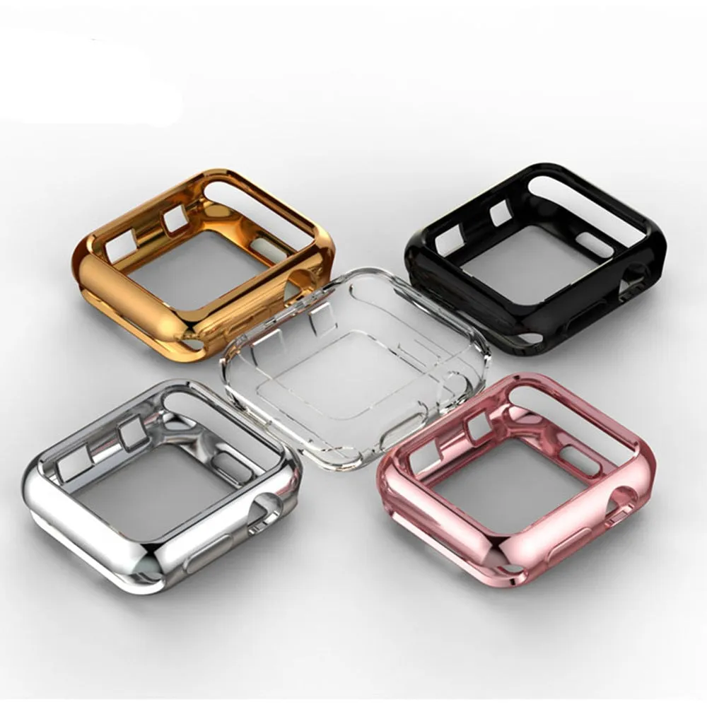 Protective Apple Watch Case in GOLD, SILVER, PINK, Transparent