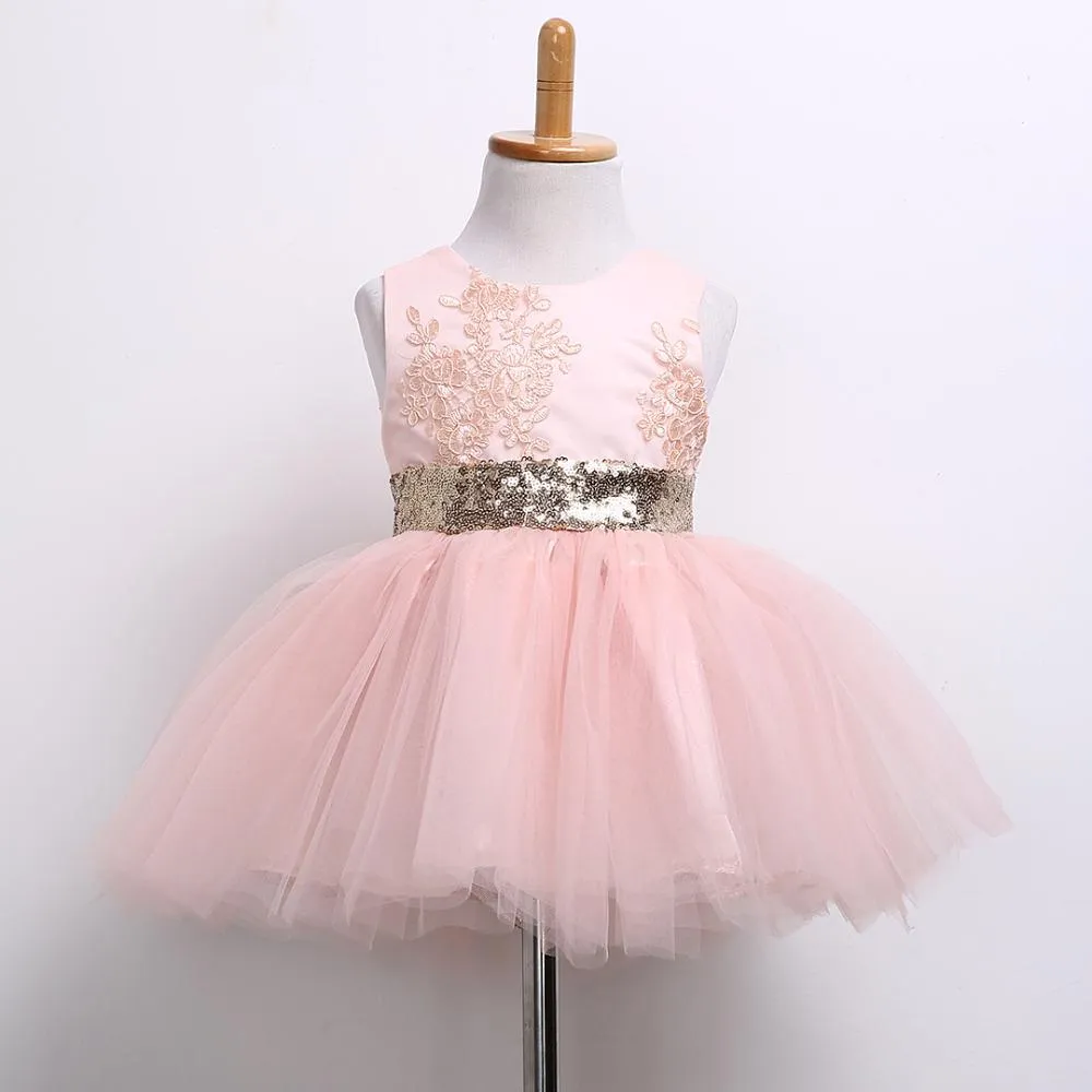 Sequin Flower Girl Dress