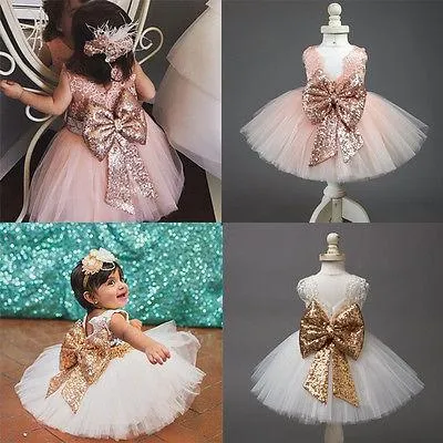 Sequin Flower Girl Dress