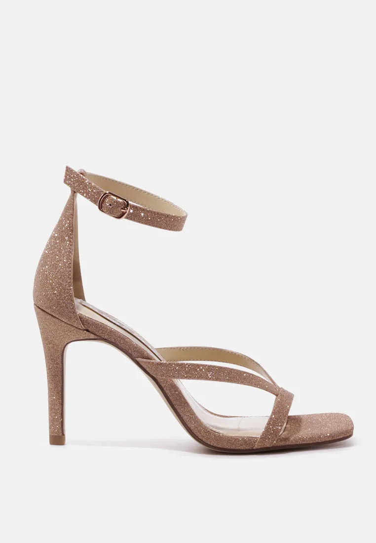 Sicily Snake Skin Print High Heel Sandals