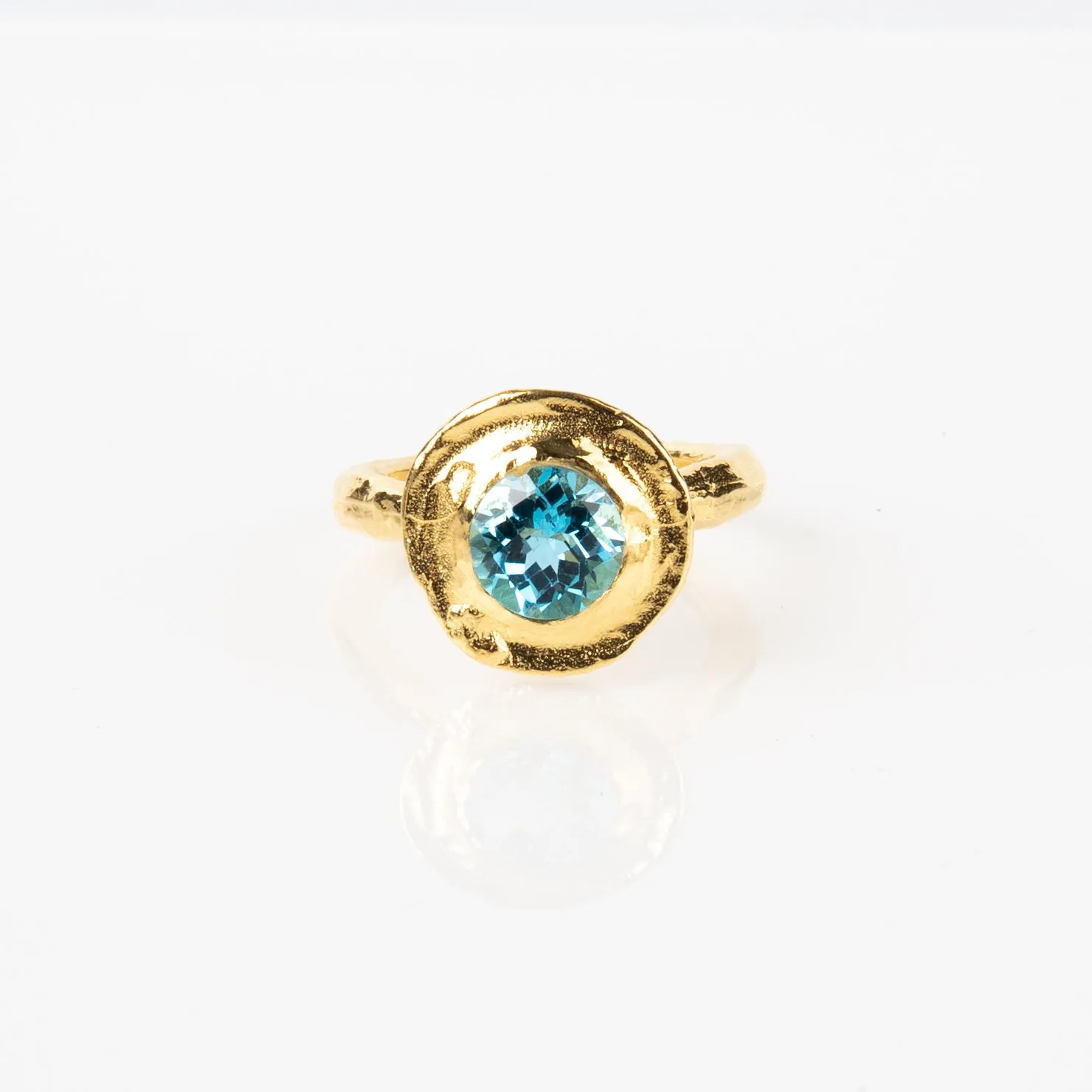 Swiss Blue Topaz Ring