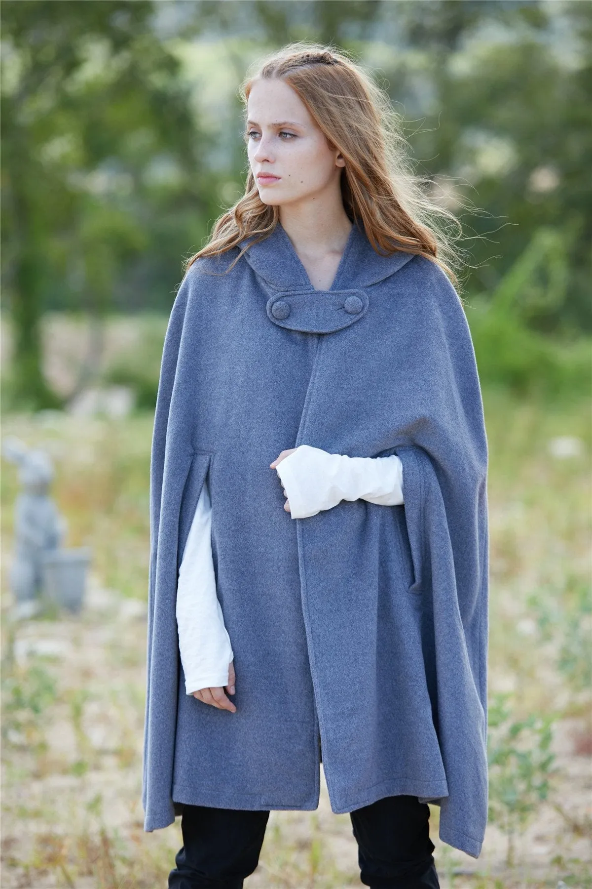 The New Yorker | Hooded Cashmere Cape