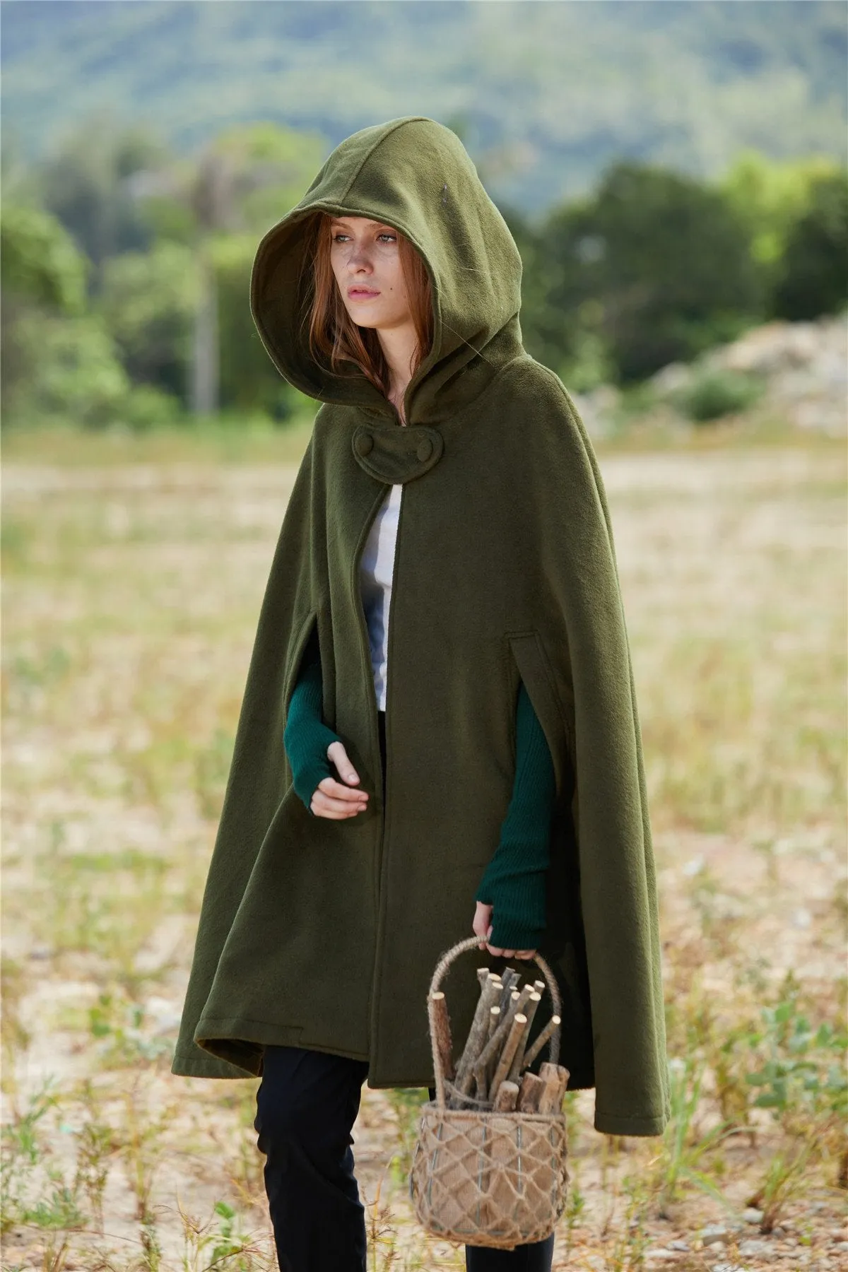 The New Yorker | Hooded Cashmere Cape