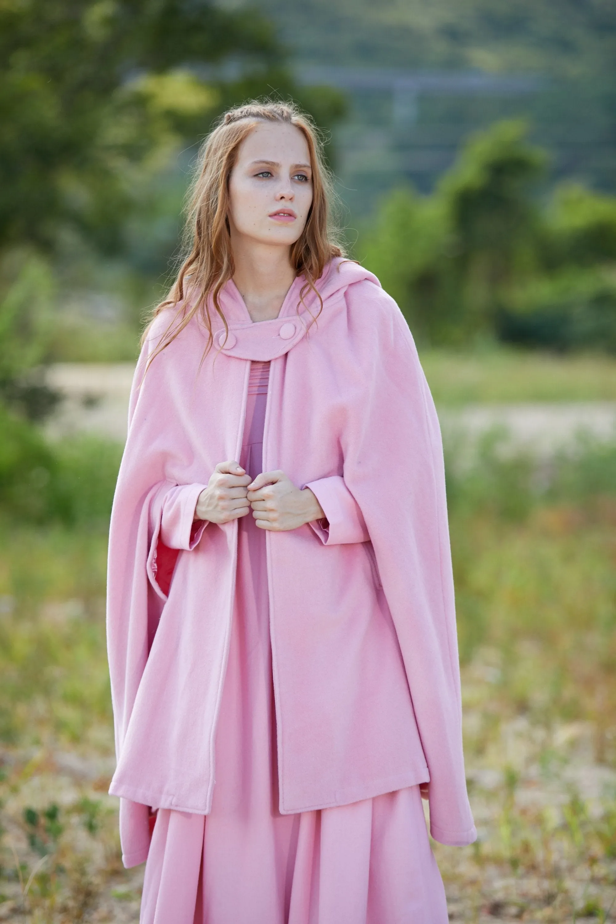 The New Yorker | Hooded Cashmere Cape