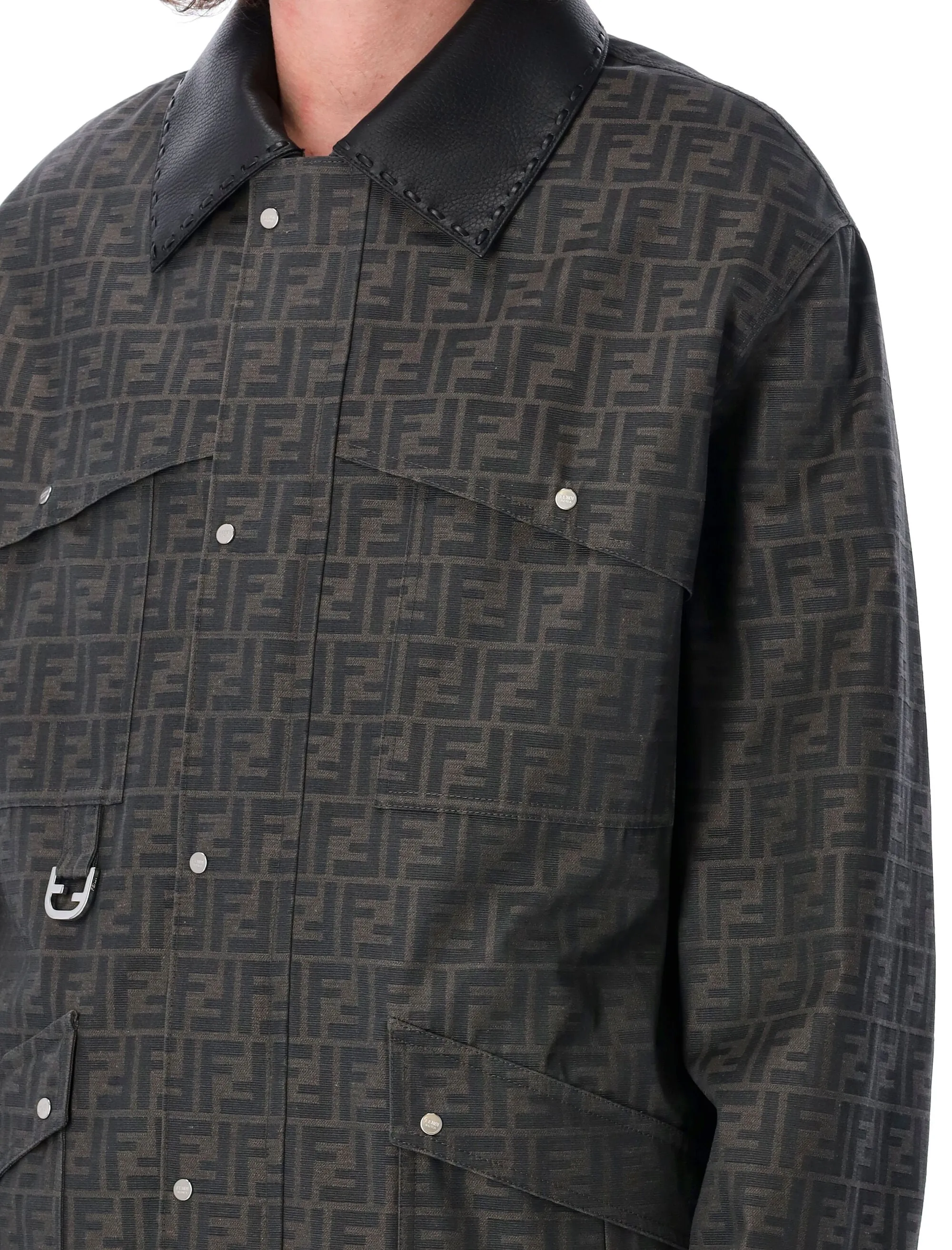 WAXED FF JACQUARD BLOUSON