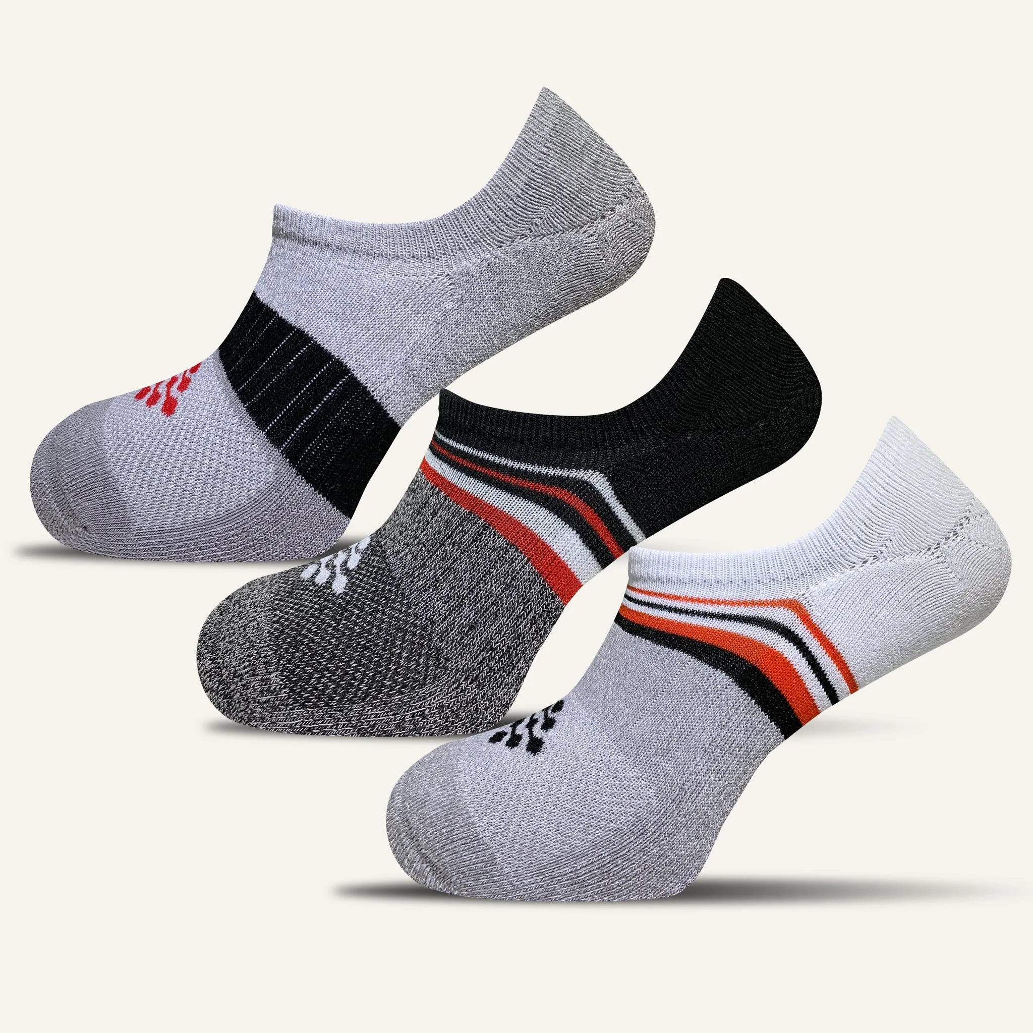 Women's Hidden No Show Socks- 3 Pair